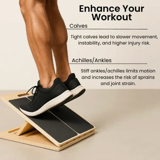 Adjustable Wooden Slant Board for Calf Stretching
