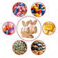 24-Pack Easter Bunny Paper Gift Bags with Ribbons