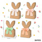 24-Pack Easter Bunny Paper Gift Bags with Ribbons