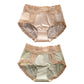 Retro Lace & Satin Panties with Silk Crotch