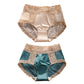 Retro Lace & Satin Panties with Silk Crotch