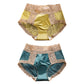 Retro Lace & Satin Panties with Silk Crotch