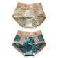 Retro Lace & Satin Panties with Silk Crotch