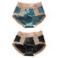 Retro Lace & Satin Panties with Silk Crotch