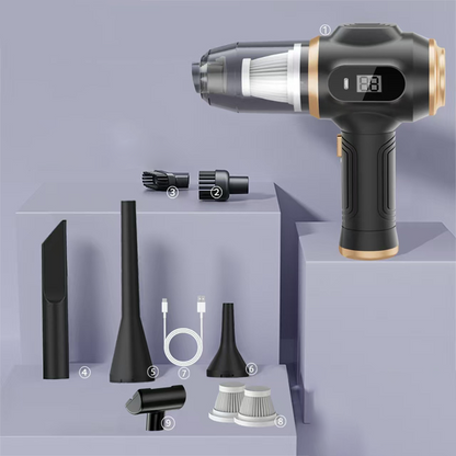🚗🛡️ LIMITED-TIME 50% OFF! Cordless 4-in-1 Portable Car Vacuum Cleaner Set