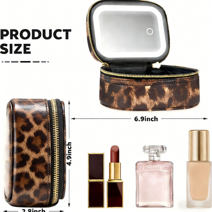 🥳2026 HOT SALE📢50% OFF !!!⏰Travel Makeup Case with LED Lighted Mirror