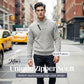 High-Neck Asymmetrical Zipper Sweater for Men