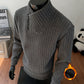 High-Neck Asymmetrical Zipper Sweater for Men