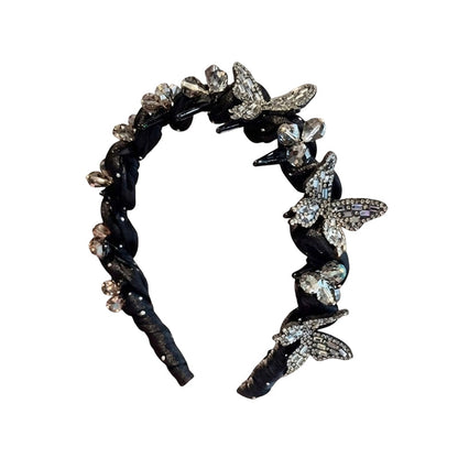 Elegant Rhinestone Butterfly Headband for Women