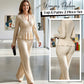 Women's Peplum Top & Pants 2-Piece Set