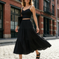 📢📢40% OFF !!!⏰High Waist A-Line Skirt and Cami Top Set