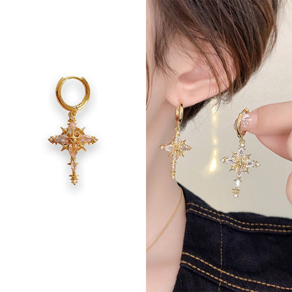 💎 50% OFF! 💎 Sparkling Cross Pendant Earrings & Necklace Set – Hypoallergenic, Zircon-Inlaid & Faith-Inspired Elegance ✨🕊️