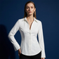 Women’s Structured Waist Button-Down Shirt