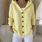 💎 40% OFF! 💎 Women's Hooded Button-Up Knit Cardigan – Relaxed Fit, Soft Polyester & 10 Stylish Colors 🧥🌈