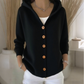 💎 40% OFF! 💎 Women's Hooded Button-Up Knit Cardigan – Relaxed Fit, Soft Polyester & 10 Stylish Colors 🧥🌈