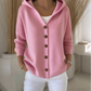 💎 40% OFF! 💎 Women's Hooded Button-Up Knit Cardigan – Relaxed Fit, Soft Polyester & 10 Stylish Colors 🧥🌈