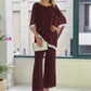 📢📢BIG SALE !!⏰Elegant Sequin Trim Poncho Top & Wide-Leg Pants Set