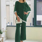 📢📢BIG SALE !!⏰Elegant Sequin Trim Poncho Top & Wide-Leg Pants Set