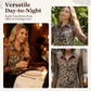 🐆 50% OFF! 👚 Women's Leopard Print Shirt with Contrast Mesh – Long Sleeve, Office-to-Evening Versatility ✨