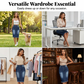 ✨ 50% OFF NOW! 👗 Women's High-Waist Frayed Hem Denim Skirt – Vintage Distressed & A-Line Fit