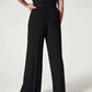 Crepe Pleated Pants