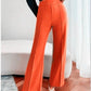 Crepe Pleated Pants