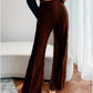 Crepe Pleated Pants