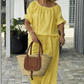👚 40% OFF NOW! 💃 Women's Drawstring Top & Pants 2-Piece Set – Relaxed Fit, Comfortable & Perfect for Lounging or Everyday Style 🌸