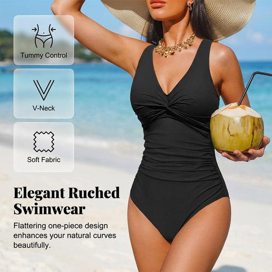 Women's Tummy Control One-Piece Swimsuit