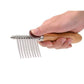 Pet Detangling Brush with Long Steel Blades for Dog & Cat