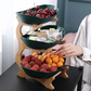 3-Tier Fruit Bowl with Wooden Stand