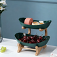 3-Tier Fruit Bowl with Wooden Stand