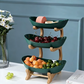 3-Tier Fruit Bowl with Wooden Stand
