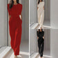 Solid Color Wide-Legged Jumpsuit for Women