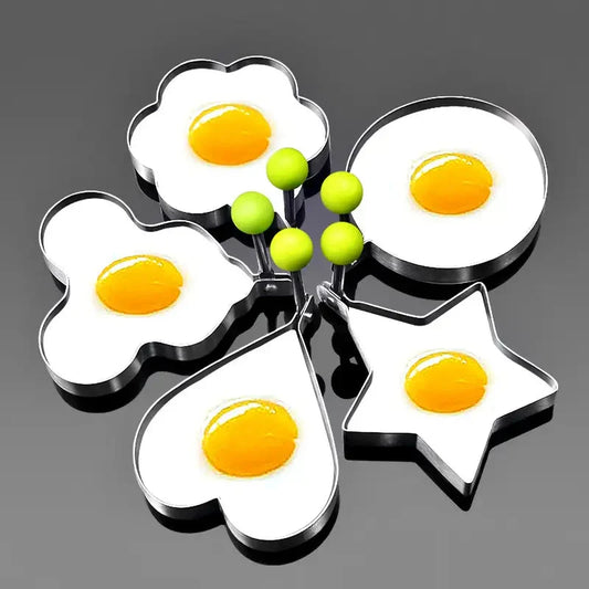 Stainless Steel Fried Egg Molds - Set of 5