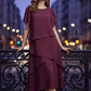 Elegant Layered Dress with Flutter Sleeves