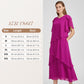 Elegant Layered Dress with Flutter Sleeves