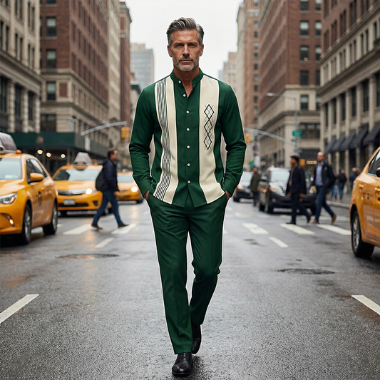 Modern Shirt and Pants Set for Men