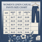 Women's Cotton-Linen Blend Cropped Pants