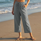 👖 50% OFF NOW!☁️ Women's Capri Pants – Drawstring Waist & Breathable – Casual Summer Essential ✨