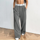 🥳2026 HOT SALE🥳💞50K+ SOLD!🌿 Women's Wide-Leg Suit Pants with Contrast Waistband
