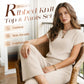 👕 LIMITED-TIME 50% OFF! ✨ Women's Ribbed Knit Top & Wide-Leg Pants Set – Drop Shoulder, Soft Fabric, Two-Piece 🍂