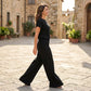👕 LIMITED-TIME 50% OFF! ✨ Women's Ribbed Knit Top & Wide-Leg Pants Set – Drop Shoulder, Soft Fabric, Two-Piece 🍂