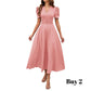 👗 2026 Sale — Over 39 400 Sold!💐 Elegant V‑Neck High Waist Dress with Puff Sleeve