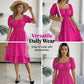 📢📢40% OFF !! ⏰Summer Casual Ruffle Hem Midi Dress