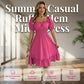 📢📢40% OFF !! ⏰Summer Casual Ruffle Hem Midi Dress