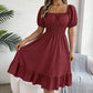 📢📢40% OFF !! ⏰Summer Casual Ruffle Hem Midi Dress