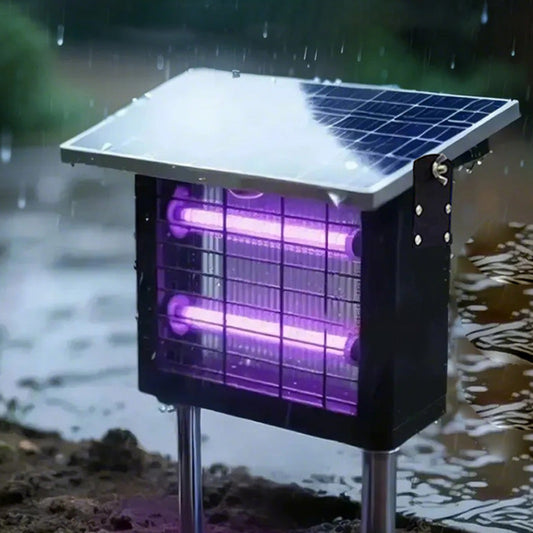 🦟 40% OFF NOW! ☀️ 3500V High Powered Solar Bug Zapper – Indoor & Outdoor, Waterproof & Chemical-Free for Effective Protection 🏠