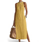 ✨2026 New Arrival 50%Off💖Women Halter Lace Panel Midi Dress