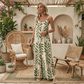 🌼Women's Leaf Print Spaghetti Strap Jumpsuit